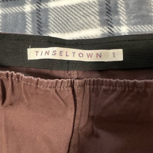 Brown wide leg jeans with adjustable waist, Size 1 - Picture 5 of 10